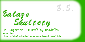 balazs skultety business card